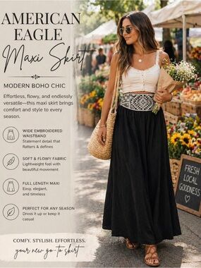 🦅 American Eagle MIDI/MAXI Skirt